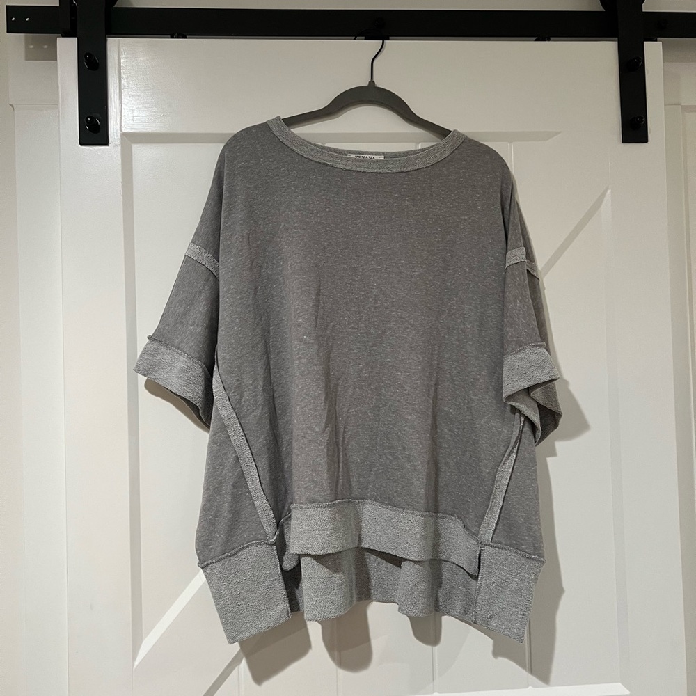 Gray Women's Top by Zenana